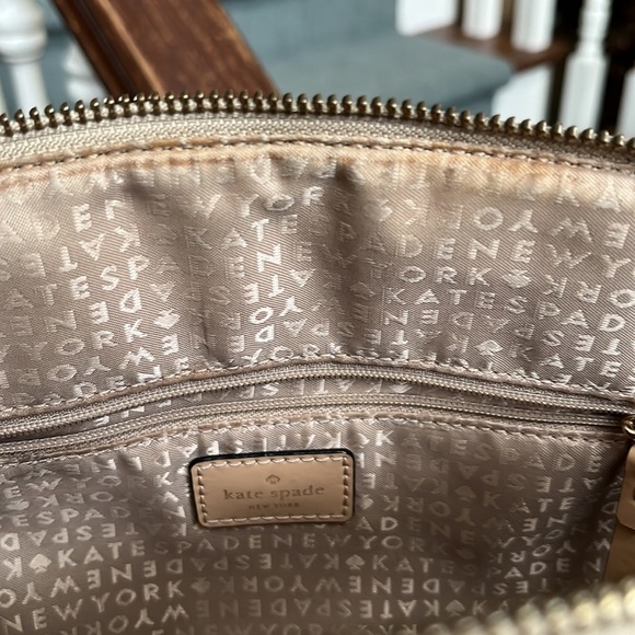 Kate Spade  Satchel  crossbody bag Pastel watercolor floral Canvas/leather trim - Picture 12 of 13